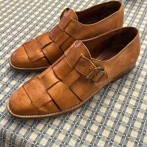 Joan and David woven leather flats made in Italy